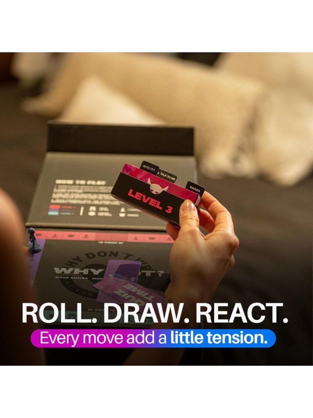 Fun Romantic Couples Board Game - 170 Conversation Cards & Dares for 2 Players - Picture 7 of 9